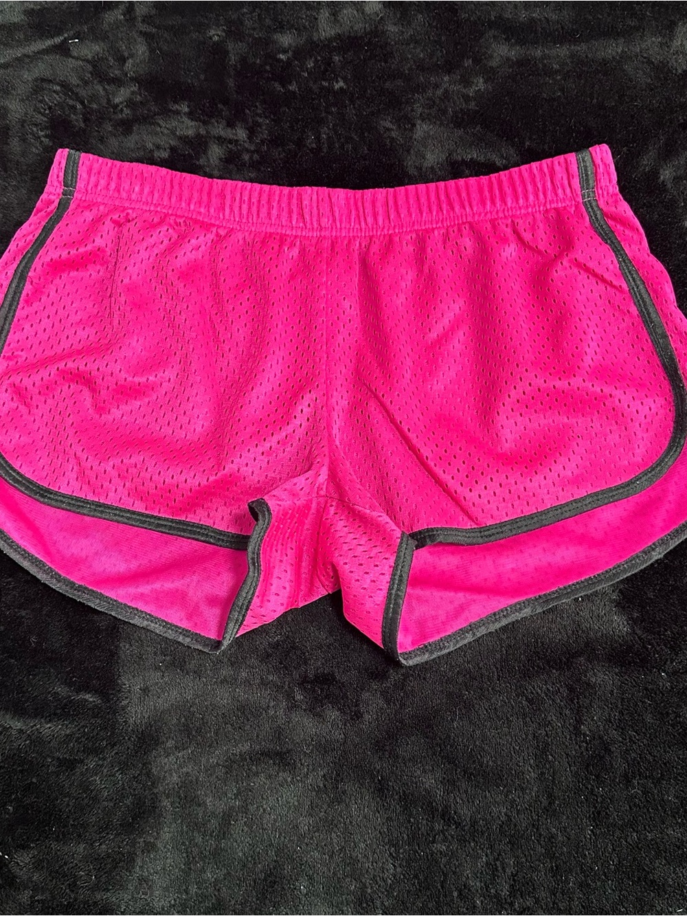 Soffe Hot Pink Athletic Mesh Shorts (S)